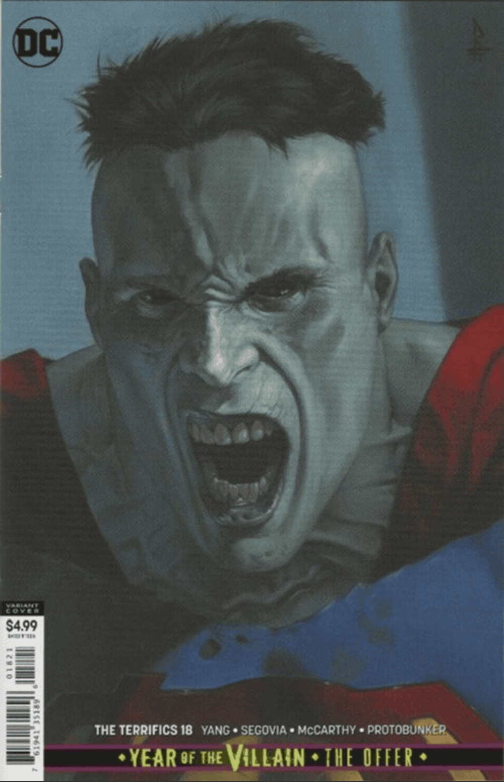 TERRIFICS #18 Riccardo Federici CARD STOCK VAR ED YOTV THE OFFER (07/24/2019) CLOUDANIMESTUDIO