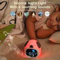 Cute Puppy Night Light Alarm Clock