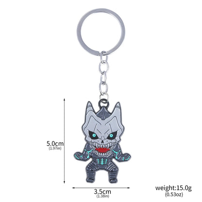 Kaiju No 8, Anime Keychain Necklace Fashion Kaiju No. 8 Metal Necklaces