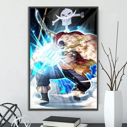 One Piece Anime Self-adhesive Poster, Anime Wall Art Wallpaper Home Decoration Painting Wall Art For Bedroom