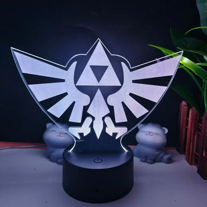 Legend of Zelda Night Lights Anime 3D Led Lamp Link Tears Of The Kingdom Lighting Bedroom Decoration
