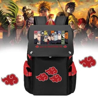 Naruto Anime Backpack, Naruto Shippuden College School Student Bag Multifunctional Large Capacity Computer Travel Backpack