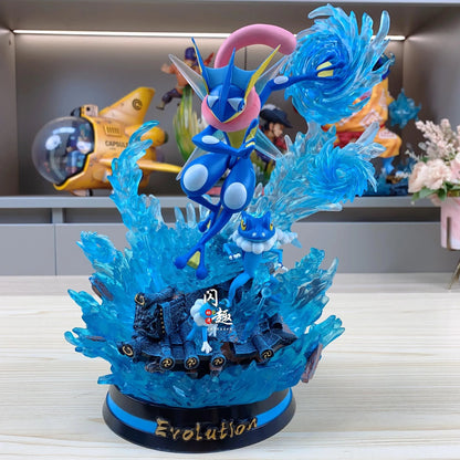 Pokemon Evolution LED Anime Figures, PVC Statue Model Toy Collections 20-35cm