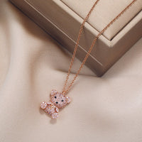 Teddy Bear Pendant Necklace