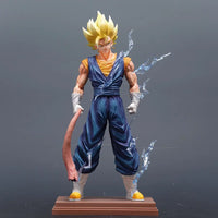 Vegito Super Saiyan Blue Gogeta 3 Heads 2 Bodies Action Figure, Dragon Ball Z Anime Figurines 32 CM