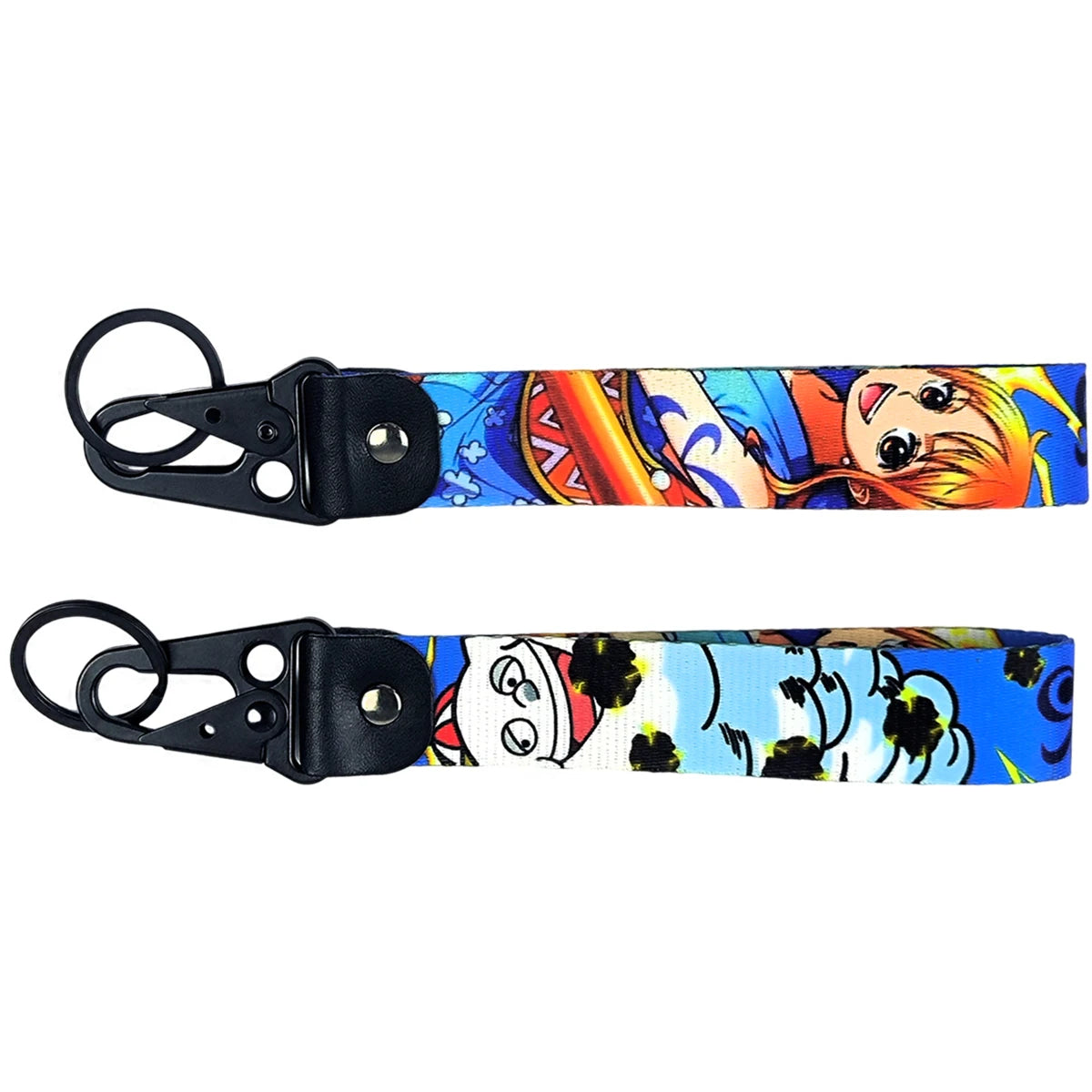 One Piece Keychain Lanyards, Anime Manga Badge Holder Pendant Portable Key Lanyard Accessories