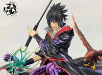 Akatsuki Sasuke Uchiha Anime Action Figure, Naruto Shippuden PVC Figurines Statue 24 CM