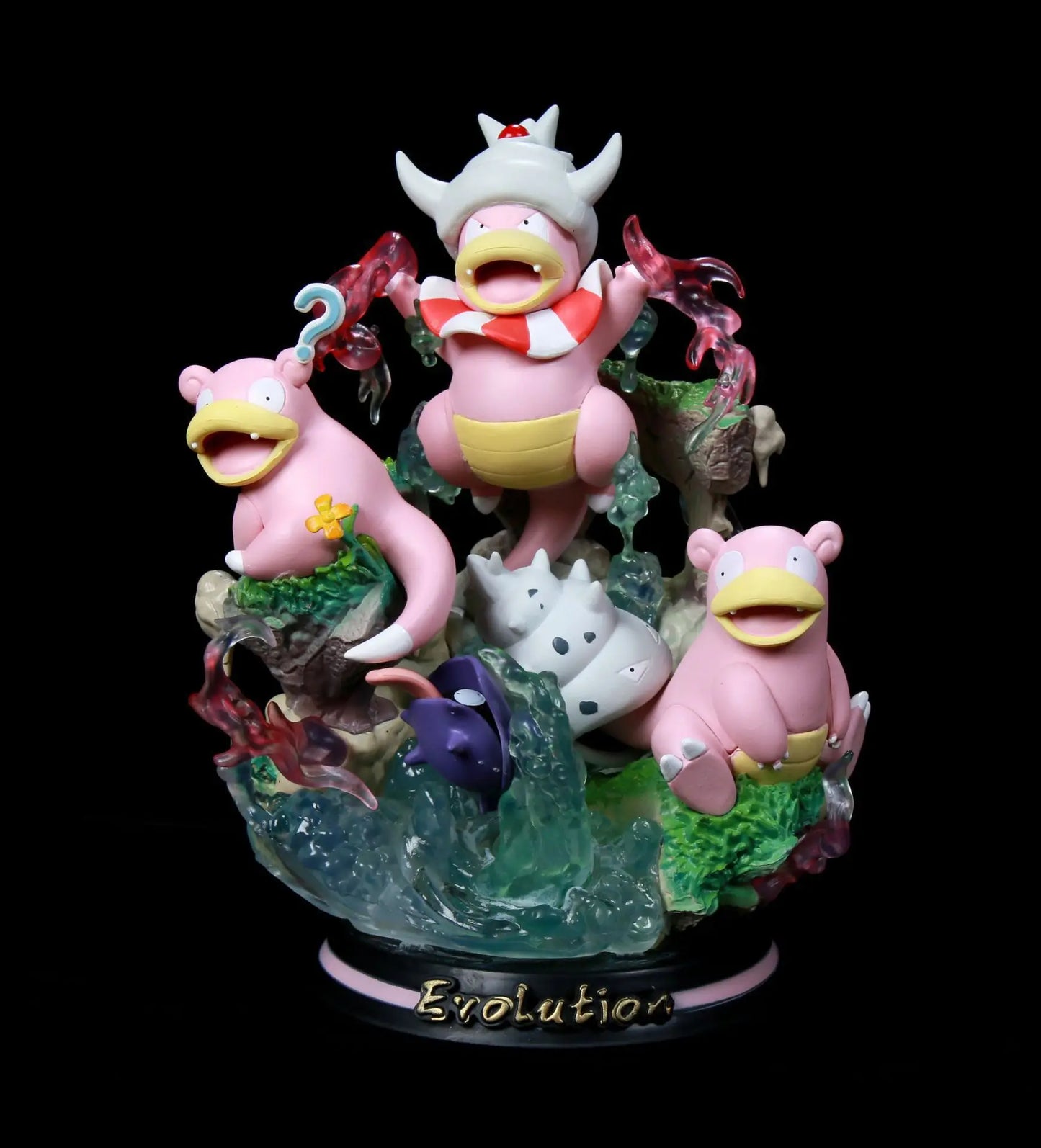 Pokemon Evolution LED Anime Figures, PVC Statue Model Toy Collections 20-35cm