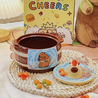 Ceramic Capybara Ramen Bowl
