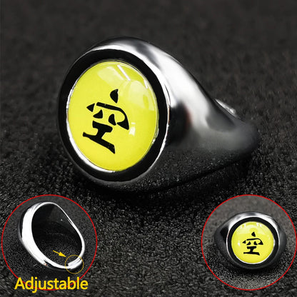Naruto Shippuden Adjustable Akatsuki Ring Metal Cosplay Accessories Costumes