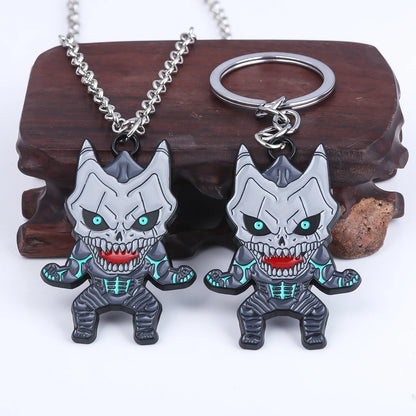 Kaiju No 8, Anime Keychain Necklace Fashion Kaiju No. 8 Metal Necklaces