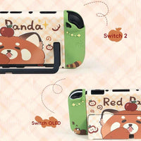 Kawaii Red Panda Picnic Switch Case OLED/NS2 CLOUDANIMESTUDIO