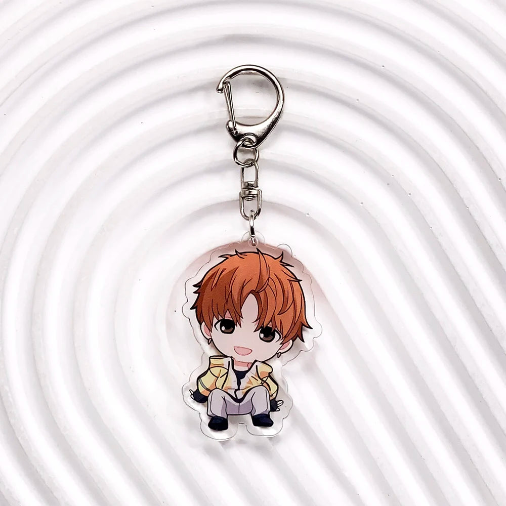 Anime Dandadan Acrylic Car Keychain Accessories Backpack Pendant Key Chain