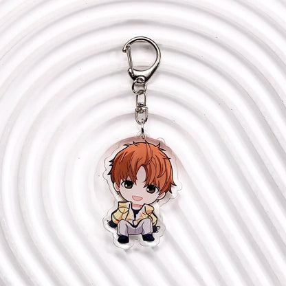 Anime Dandadan Acrylic Car Keychain Accessories Backpack Pendant Key Chain