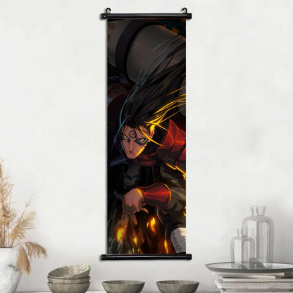 Hot NARUTO Shippuden Anime Scroll, Canvas Wall Art Hanging Posters, Konaha Leaf Ninjas and More