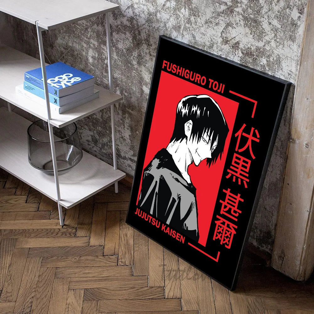 Jujutsu Kaisen Fushiguro Toji Poster, JJK Anime Posters Wall Art Decor Game Room