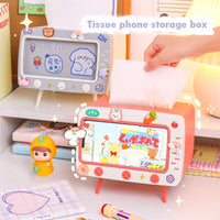 Tissue Box & Phone Holder
