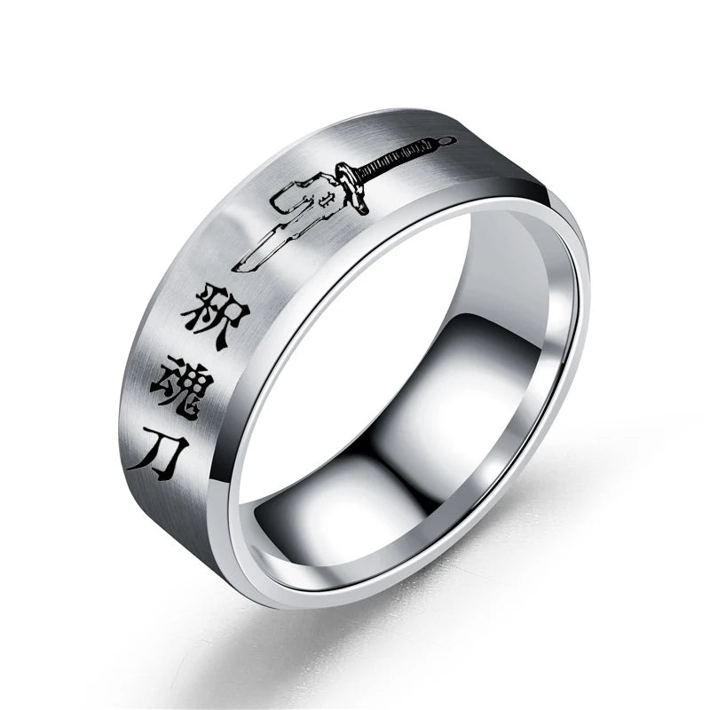 Anime Ring Toji Fushiguro Cosplay Unisex Stainless Steel Ring Jewelry Accessories