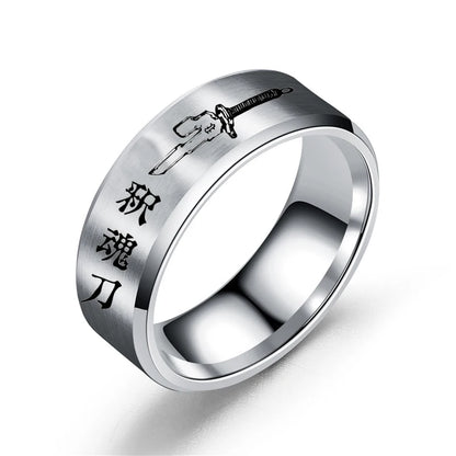 Anime Ring Toji Fushiguro Cosplay Unisex Stainless Steel Ring Jewelry Accessories