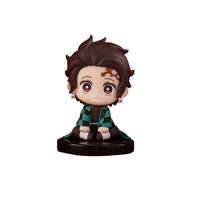 5 Pcs Set Chibi Mini Figurines, Kawaii Demon Slayers Tanjiro Nidouzi Inosuke Zenitsu Anime Figures 5 CM