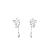 Silver Butterfly Stud Earrings