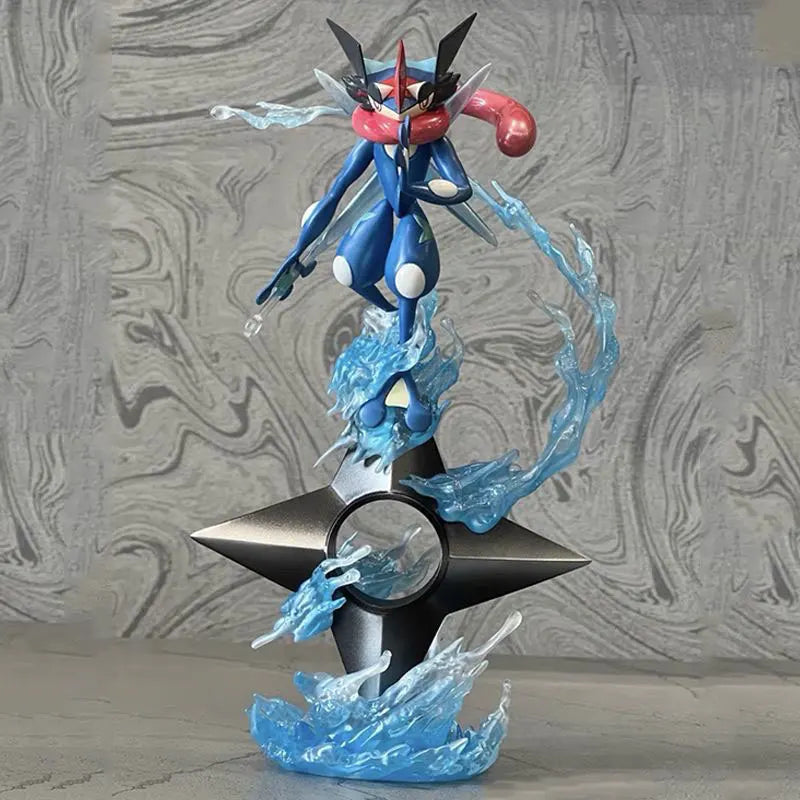 Greninja Anime Figurine, Pokemon Action Figures Gk Water Shuriken Pvc Statue For Kids 20 cm