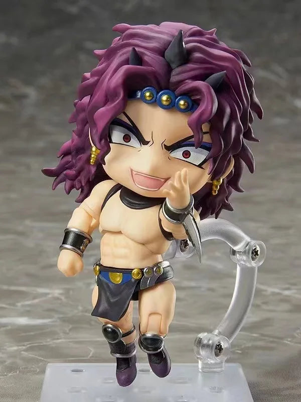 CUTE JOJO's Bizarre Adventure Anime Figures, Kawaii Chibi Guido Mista, Risotto Nero, Kars, Kujo Jotaro Action Figure PVC Toys Doll 10 cm