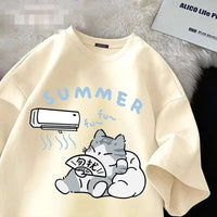 Kawaii Cool Cutie Cat T Shirt CLOUDANIMESTUDIO