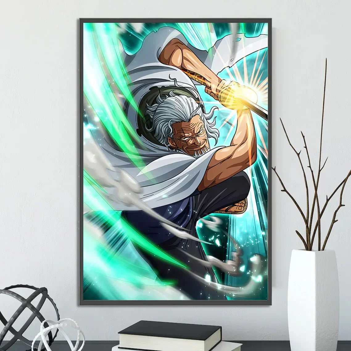 One Piece Anime Self-adhesive Poster, Anime Wall Art Wallpaper Home Decoration Painting Wall Art For Bedroom