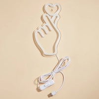 Hand Heart Neon Light Sign