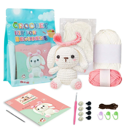 Sweet Bunny - Kawaii Crochet Kit for Beginners CLOUDANIMESTUDIO