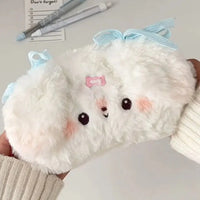 Sweet Plush Puppy Pencil Bag