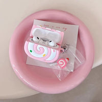 Strawberry Swiss Roll AirPods Case