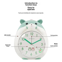 Cute Hamster Clock & Night Light