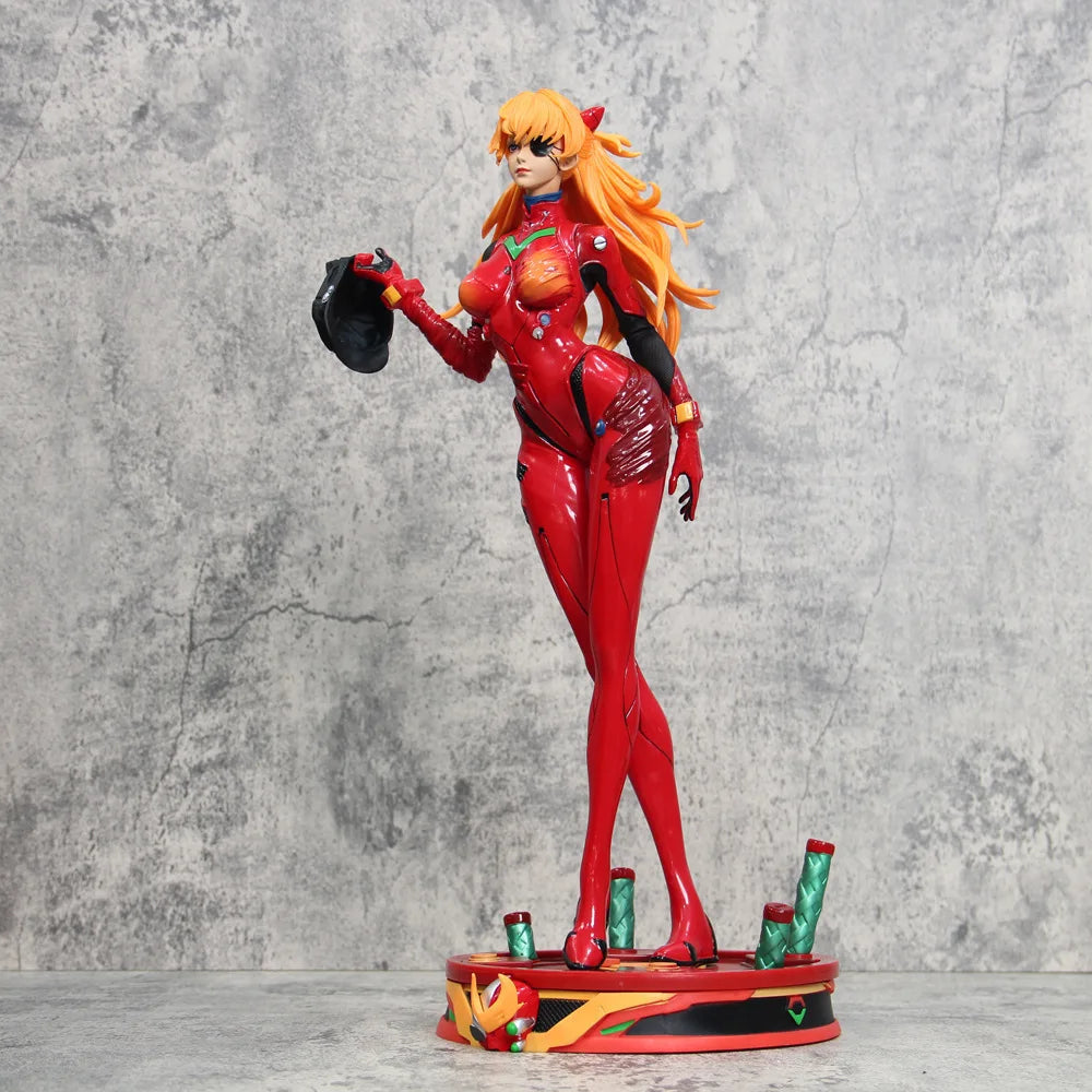 Gel Suit Mecha Asuka Figurine, Evangelical Warrior Neon Genesis Evangelion Anime Figures PVC 46 CM