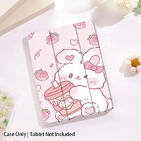 Strawberry Bunny & Coffee iPad Case CLOUDANIMESTUDIO