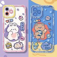 Sweet Bunny & Lovely Bear Samsung Phone Case CLOUDANIMESTUDIO