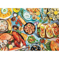 Seafood Table 1000 Piece Jigsaw Puzzle Eurographics CLOUDANIMESTUDIO