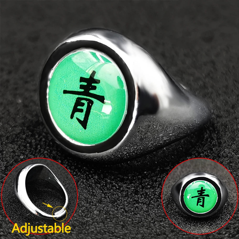 Naruto Shippuden Adjustable Akatsuki Ring Metal Cosplay Accessories Costumes