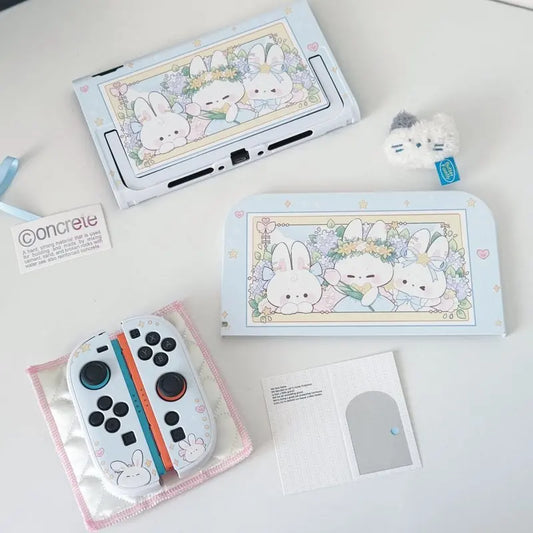 Kawaii Floral Cottagecore Bunnies Switch Case NS2