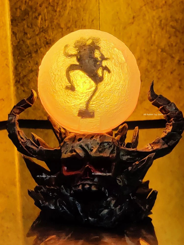 One Piece Nika Luffy Figure Luffy Sun God Gear 5 Anime Figurines With Light Ball 28 cm