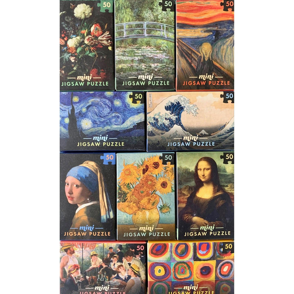 Set of 10 Mini Masterpieces 50 Piece Jigsaw Puzzles Professor Puzzle