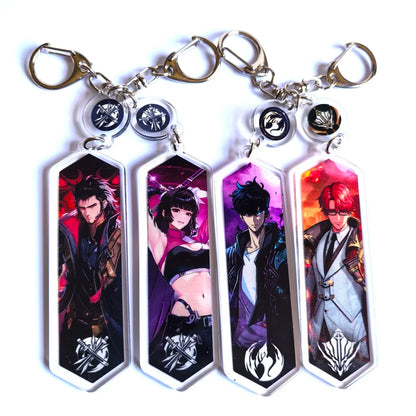 Anime Manwha Solo Leveling Keychain Acrylic Jewelry Knick Knacks for Friend Gift Bag Charms