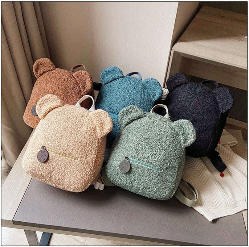 Small Fuzzy Bear Backpack CLOUDANIMESTUDIO