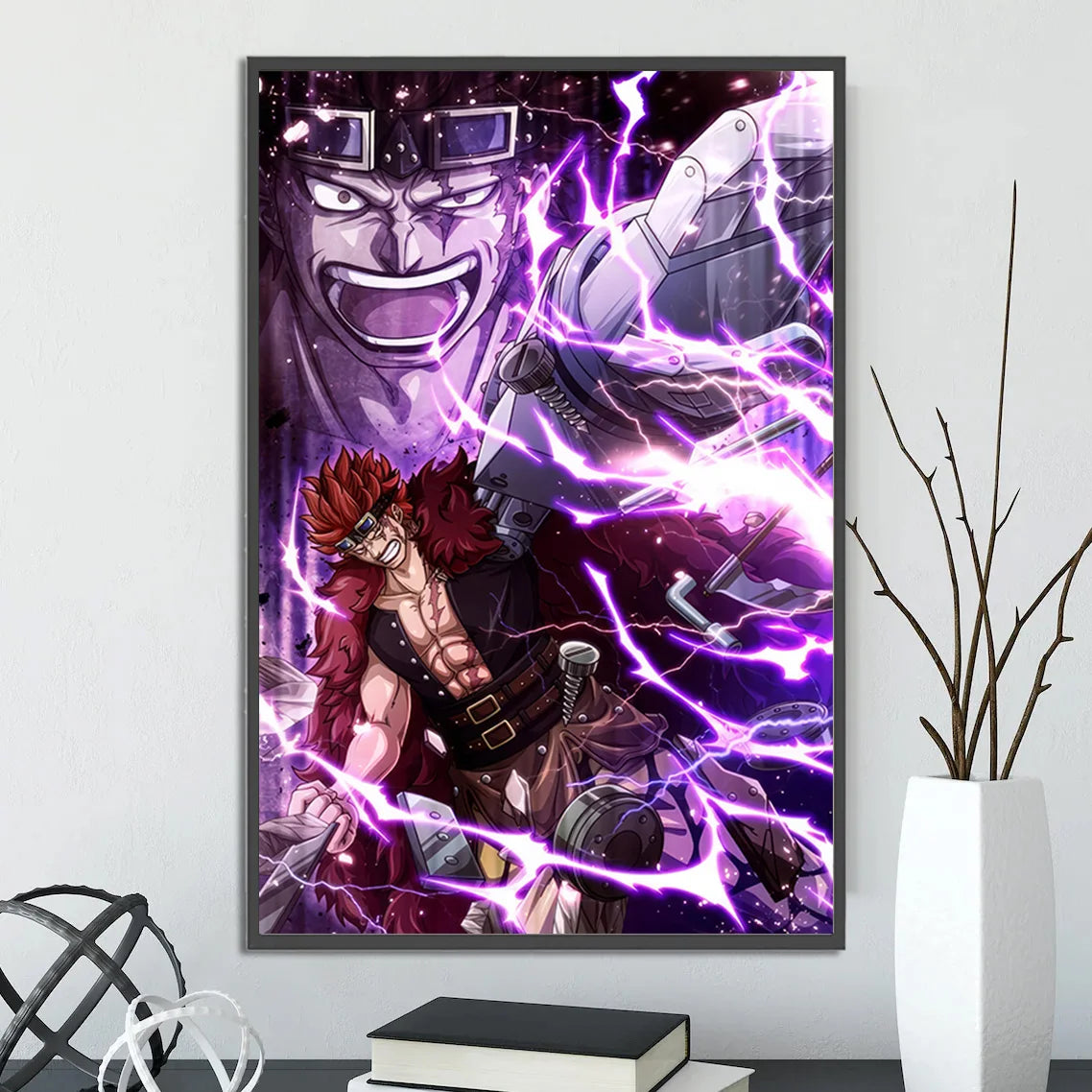 One Piece Anime Self-adhesive Poster, Anime Wall Art Wallpaper Home Decoration Painting Wall Art For Bedroom