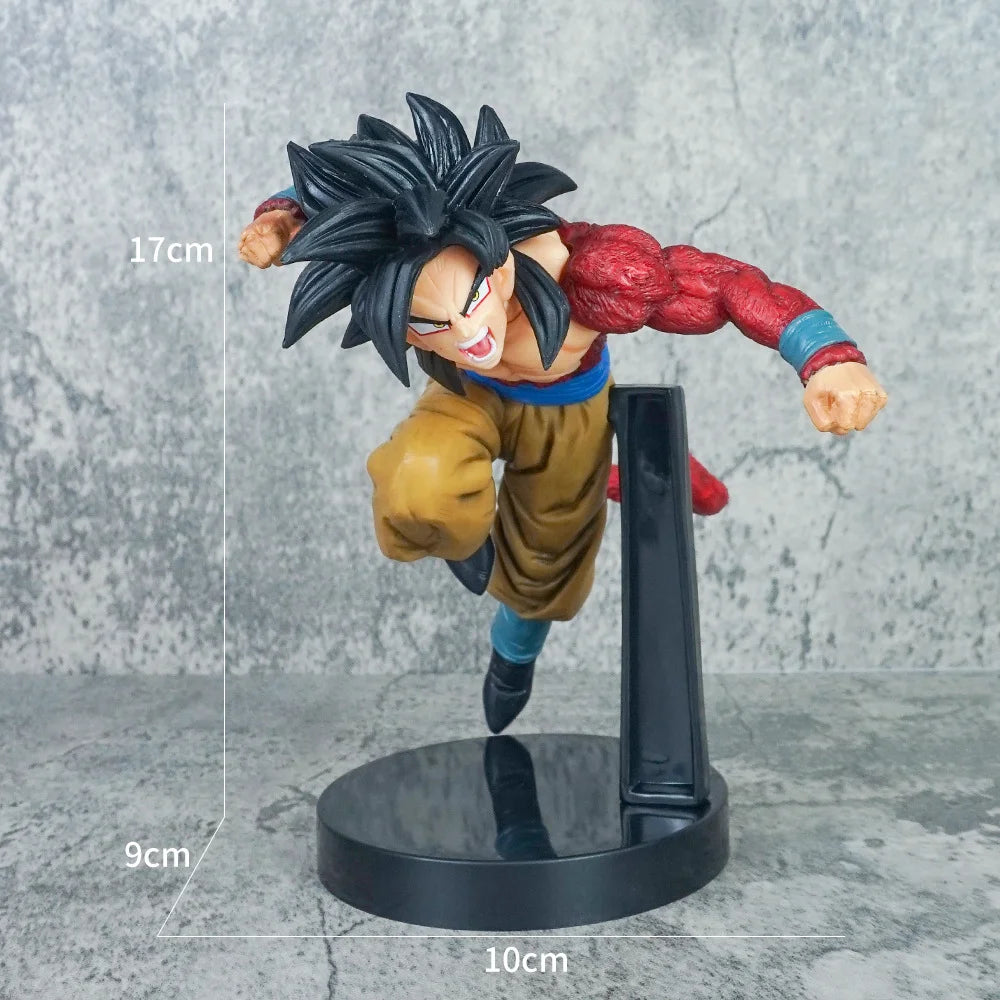 SSJ4 Gogeta, Vegeta, & Goku Anime Figurines - Dragon Ball GT Super Saiyan Action PVC Figurines