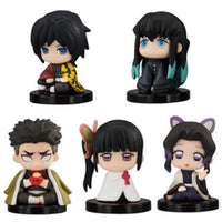 5 Pcs Set Chibi Mini Figurines, Kawaii Demon Slayers Tanjiro Nidouzi Inosuke Zenitsu Anime Figures 5 CM