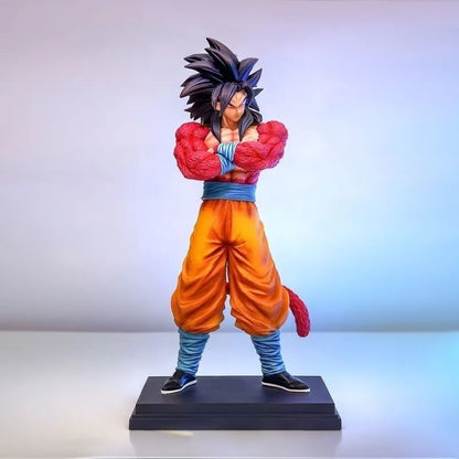 Super Saiyan 4 Goku Double Headed Anime Figure, Dragon Ball GT Standing Action PVC Figurines