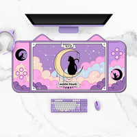 Moon Cat Desk Pad