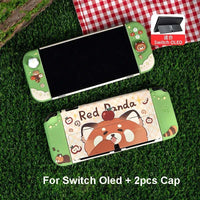 Kawaii Red Panda Picnic Switch Case OLED/NS2 CLOUDANIMESTUDIO